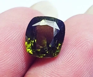 Peridoto Naturale Certificato 7,90 Ct Forma Cuscino Pietra Preziosa Sciolta - Foto 1 di 4