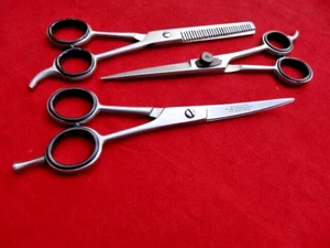 Pet 3 x 6" Scissors + Upward CURVED + Thinning Dog/Cat GROOMING - Bild 1 von 12