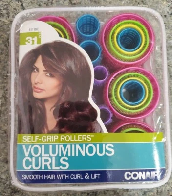 Rodillos de autoagarre Conair Voluminous Curls 31 piezas suave rizo y elevación del cabello nuevos Foto 1 de 3