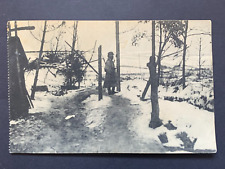 WW1 GERMAN.  POST CARD. SENTURY ON WATCH. 138mm x 89mm -:- NICE ORIGINAL.
