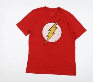 Dc Originals Womens Red Cotton Basic T-Shirt Size XL Crew Neck - Picture 1 of 10