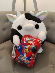 ZURU Snackles Froot Loops Kuh Gänseblümchen 14 Zoll superweiches Plüschtier Neu - Bild 1 von 9