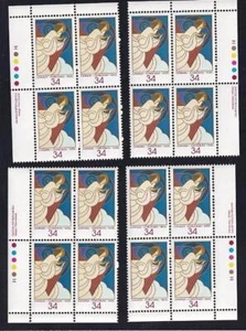 Canada 1986 Christmas 34¢ Angels, MNH PB set, sc#1113 - Picture 1 of 1