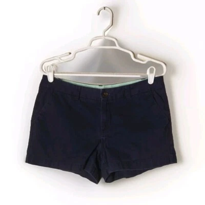 Merona Shorts Womens 8 Pockets Blue Summer Coastal Chino - Изображение 1 из 4