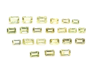 Lote de piedras preciosas de berilo amarillo facetado berilo amarillo natural 5,90 quilates 4x3 mm a 6x4 mm - Imagen 1 de 10