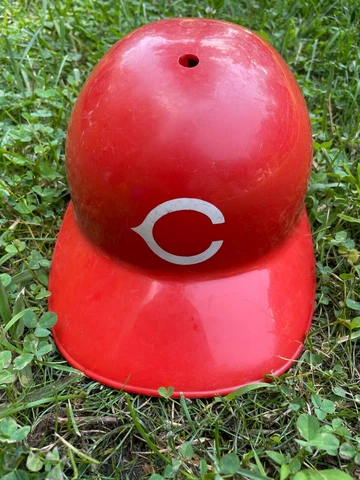 VTG MLB Cincinnati Reds Baseball Adjustable Batting Helmet 1970's Cover
