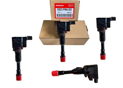 4X Bobina de encendido trasera OEM HONDA CIVIC FD3 Jazz GD5 GE3 B 30521-PWA-003 Foto 1 de 4