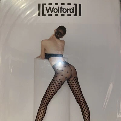 Wolford Dolly Dots Tights Color:  Sahara/Black Size: Small 18900 - Image 1 of 4