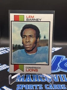 Tarjeta de fútbol americano 1973 Topps Lem Barney #375 Detroit Lions EX++ - Imagen 1 de 2
