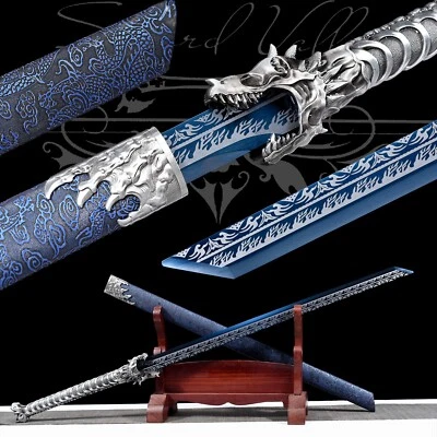 Katana hecha a mano/acero manganeso/coleccionable/maestro de lucha/arma/espiga completa Foto 1 de 4