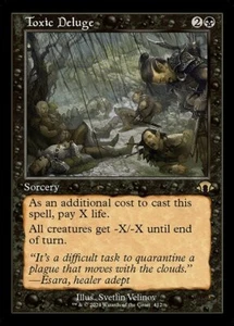 MTG TOXIC DELUGE 412 EXC - RETRO DILUVIO TOSSICO - MH3 X EN - MAGIC - Foto 1 di 1