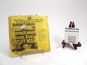 Walt Disney's Summer Magic Burl Ives/Hayley Mills 45 RPM Record 1963 +Pic Sleeve - Picture 1 of 4