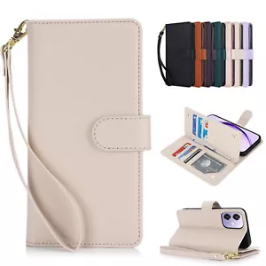 Strap Leather Card Wallet Phone Case For Google Pixel 9 8 7 6 Pro XL 8A 7A 6A - Picture 1 of 18