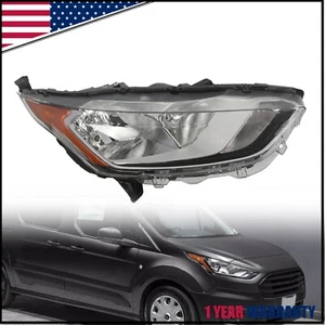 Halogen Headlight w/Bulbs For 2019-2023 Ford Transit Connect RH Passenger Side - Picture 1 of 9