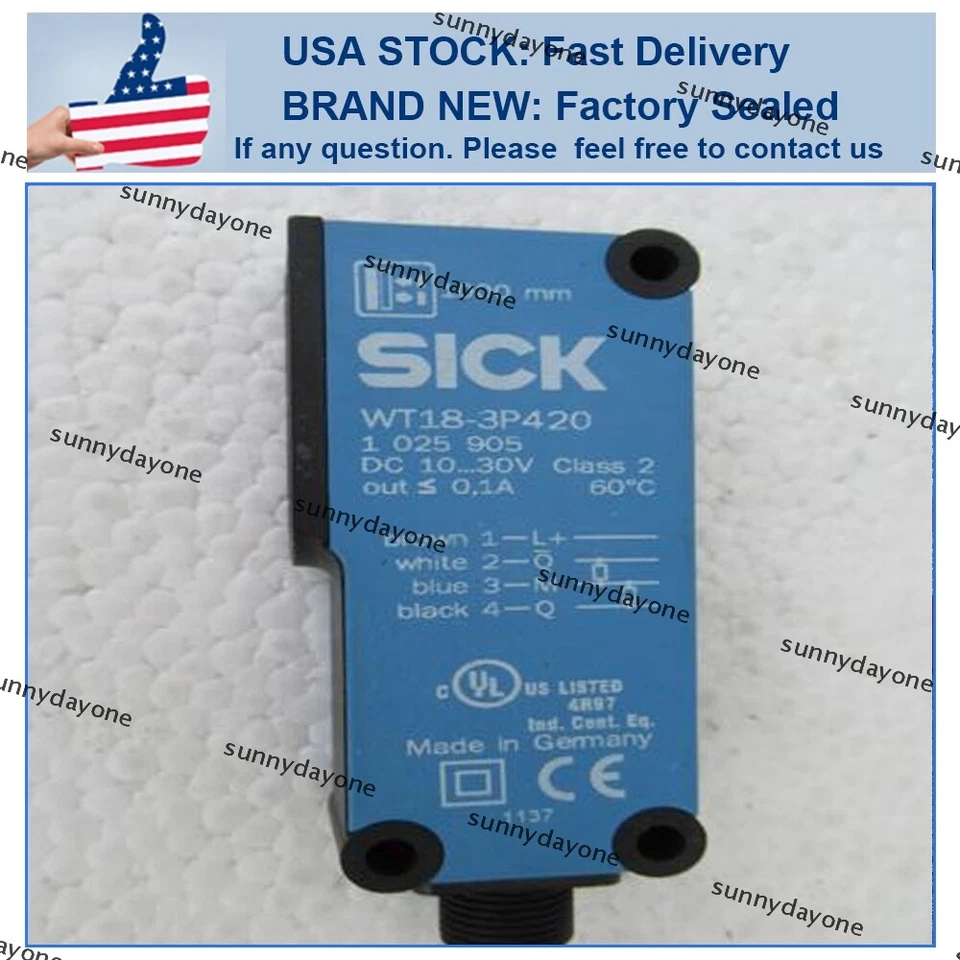 WT18-3P420 New SICK WT18-3P420 Free Shipping US Stock WT183P420 Sealed - Image 1 of 1