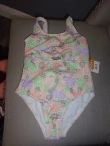 Roxy Girl's One Piece All About Sol Swimsuit Size 7 MSRP $54 - Picture 1 of 2