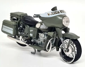 Polistil 1/15 Moto Guzzi V7 Polizia MS.108 Vintage Motorcycle Diecast Model Bike - Picture 1 of 12