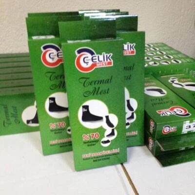 Thermal Socks With Leather Floor, Winter, Foot Warmers, Islam Mesh Socks, Unisex - Image 1 of 3