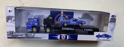 M2 Machines R36 Auto Haulers Cobra 1966 Ford C-600&1966 Shelby Cobra GT 350 1:64 - Image 1 of 4