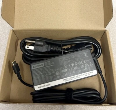 Genuine OEM 65W USB-C Type-C Adapter Charger Lenovo ThinkPad T480 ADLX65YLC3A - Image 1 of 4