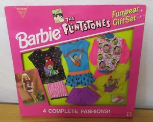 Set regalo abbigliamento divertente vintage 1994 Barbie The Flintstones 4 mode senza scatola #68076 - Foto 1 di 6