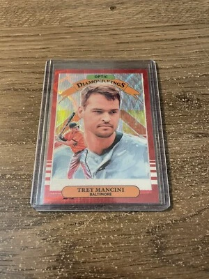 2019 Donruss Optic Diamond Kings Trey Mancini Red Wave MEGA Prizm Holo #5 - Image 1 of 2