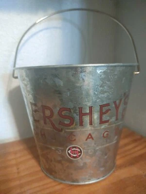 Hershey's Chicago Metal Bucket 2009 Empty Assortment Miniature Candies Pail  - Image 1 of 2