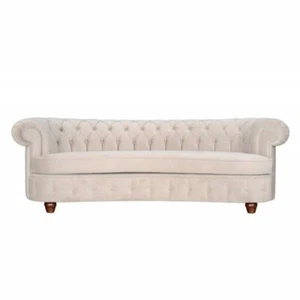 Halb Runde Couch Polster XXL Big Sofa Textil Sofas Design Couchen Chesterfield - Bild 1 von 9