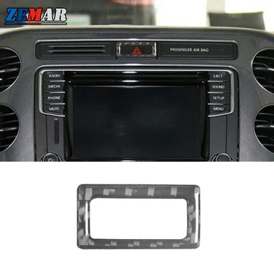 1x Interruptor de luz de advertencia de fibra de carbono para Volkswagen Tiguan 2013-2017 Foto 1 de 4