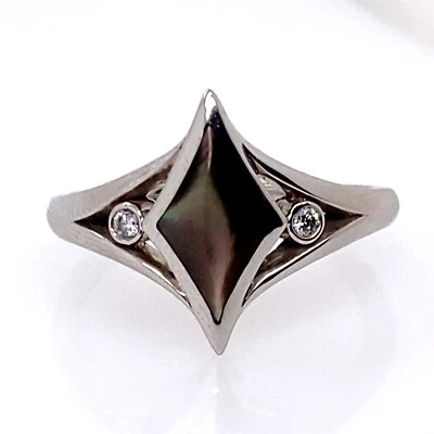 Anillo Kabana Madreperla Diamante Oro Blanco 14K DG7076531 Foto 1 de 4