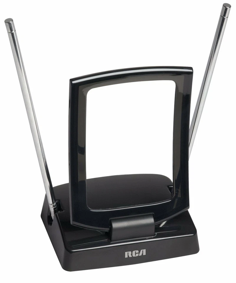 Antena FM y HDTV Amplificada Interior RCA ANT310 Negra BUSCADOR DE SEÑAL GRATUITO 40 Millas Foto 1 de 1