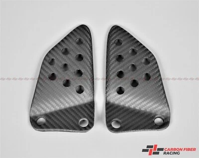 Placas de talón delanteras Buell XB9, XB12, XB12R 2003-10 100 % fibra de carbono mate Foto 1 de 3