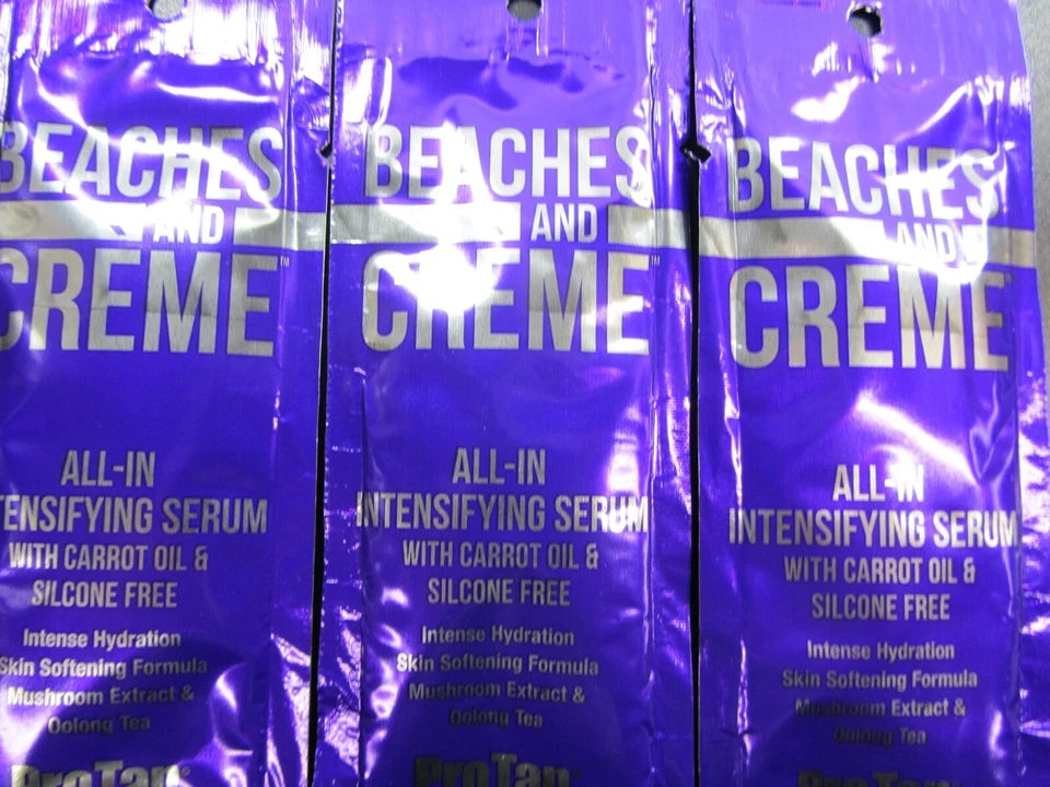 5 PACKETS PROTAN BEACHES AND CREME ALL-IN INTENSIFYING TANNING LOTION  - Image 1 of 1