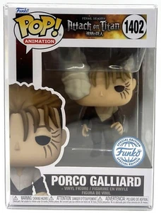 Funko Pop! Attack on Titan Porco Galliard #1402 Edycja specjalna z ochraniaczem - Zdjęcie 1 z 5