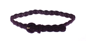 Cinturón de cintura púrpura para mujer Dolce & Gabbana 100 % algodón correa tejida sólida talla 70 cm 28 - Imagen 1 de 2