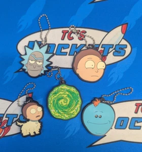 Rick and Morty - Lote de llaveros de 2" para nadar con tacto suave para adultos (Rick, Morty, Meeseeks) - Imagen 1 de 2