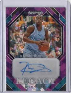 Tarjeta RAYMOND FEELON NCAA 2024-25 Panini Prizm Draft Purple Ice Auto 2/99 #LS-RYF - Imagen 1 de 2