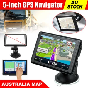 5" HD Car Truck LCD Navigation GPS Navigator Speedcam Sat Nav Lifetime Map MP3 - Picture 1 of 12