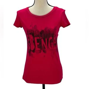 Bench Short Sleeve Crew Neck Nature Logo T-Shirt - Red Black - size Small - Picture 1 of 9