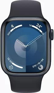 Apple Watch Series 9 GPS+LTE 41mm Aluminium Midnight Sportband - Neuwertig - Bild 1 von 4