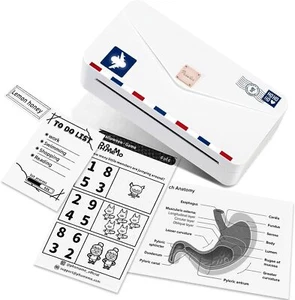 Phomemo M04AS Pocket Thermal Printer 4" Inkless BT Note Printer For Study LOT - Picture 1 of 25