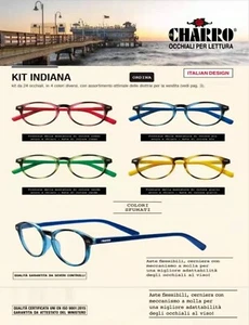 Occhiali da lettura El Charro super flessibili, vista diottrie da +1,00 a +3,50 - Foto 1 di 7