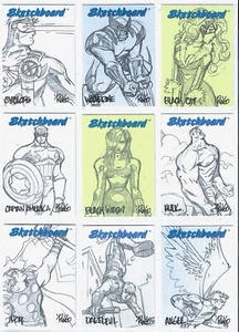 1998 Marvel Creators Collection COMPLETE SKETCHBOARD SET  (23) PLEASE READ - Picture 1 of 3