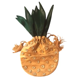 Organdy Ananas Handtasche oder Geschenktüte Quasten schimmernd 12 Zoll - Bild 1 von 7