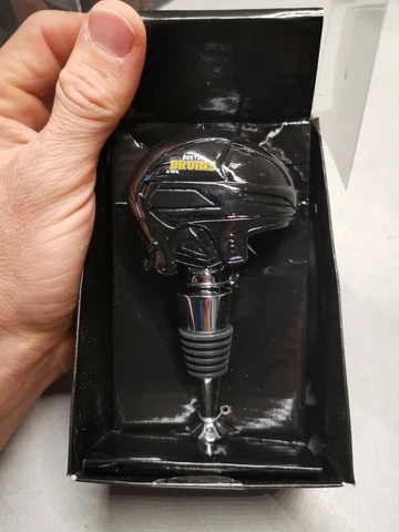 (4x) NHL Boston Bruins BOTTLE STOPPER  DESIGN UNIQUE GIFT WINE Hockey Helmet Cover