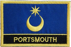 Portsmouth Embroidered Patch - Sew or Iron on - Foto 1 di 3