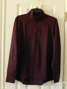 XERSION Women’s Mock Neck Quarter-Zip Pullover Rum Raisin Large NEW - Picture 1 of 3