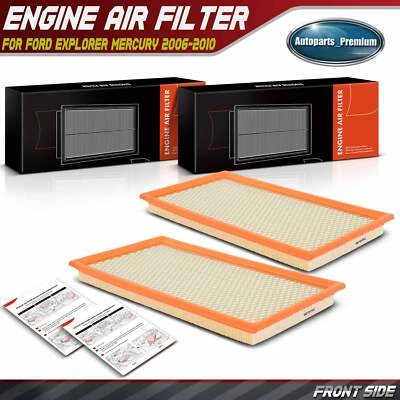 Filtro de aire del motor 2 piezas para Ford Explorer Mercury Mountaineer 2006 2007-2010 4,6 L Foto 1 de 4
