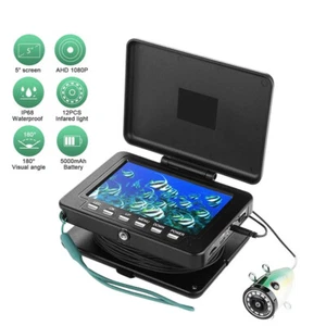 5'' Underwater Fish Finder IR Fishing Camera Depth IPS Infrared Light DVR TF - Picture 1 of 30