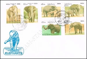 Elephants (IV) -FDC(I)-I- - Picture 1 of 1